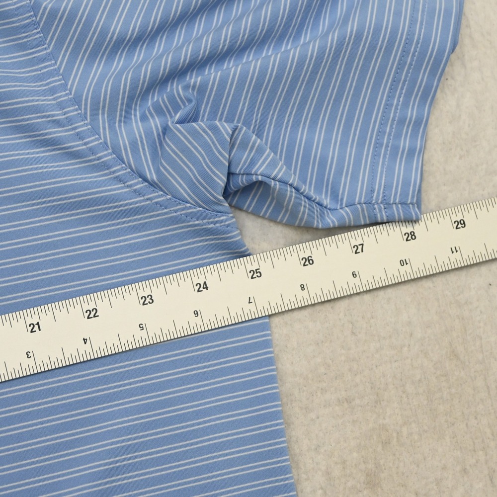 Callaway Polo Men XL Blue Striped Short Sleeve Opti-Dri Golf Shirt - Picture 8 of 10